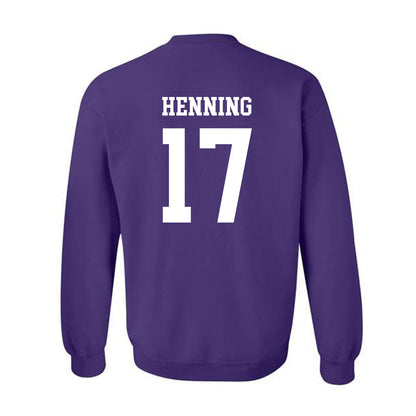SFA - NCAA Baseball : Mark Henning - Classic Shersey Crewneck Sweatshirt-1