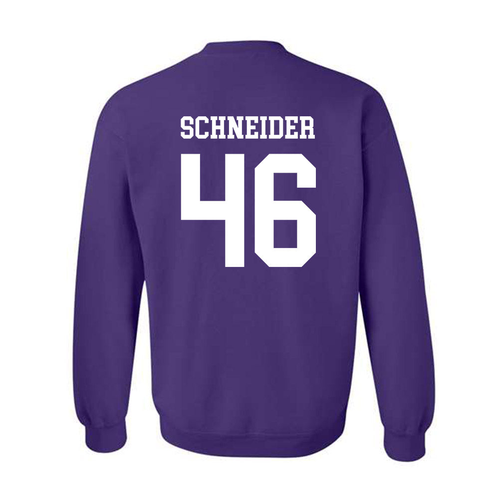 SFA - NCAA Baseball : Cooper Schneider - Classic Shersey Crewneck Sweatshirt-1