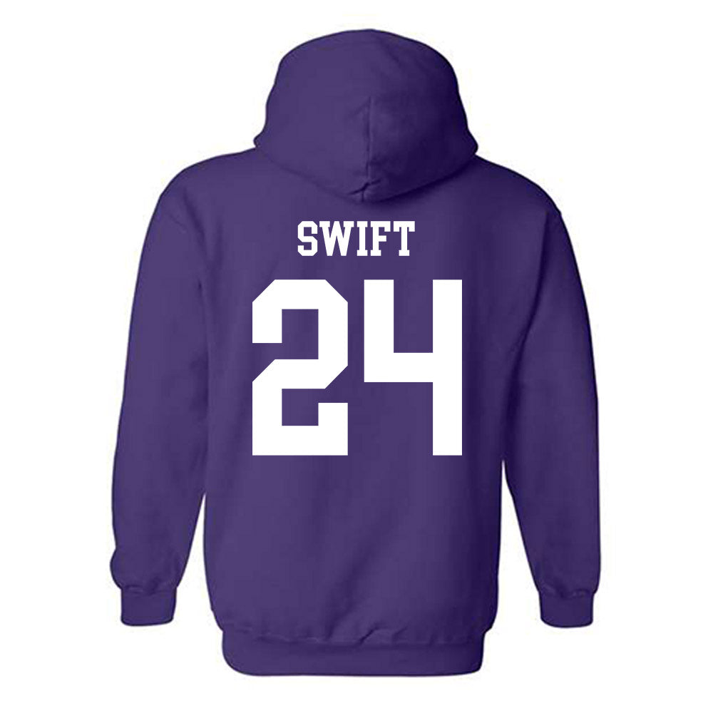 SFA - NCAA Baseball : Julian Swift - Classic Shersey Hooded Sweatshirt-1