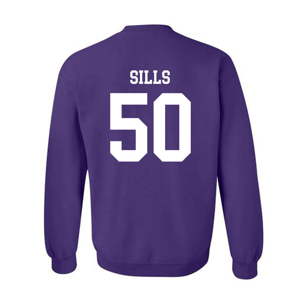SFA - NCAA Football : Wiley Sills - Classic Shersey Crewneck Sweatshirt-1