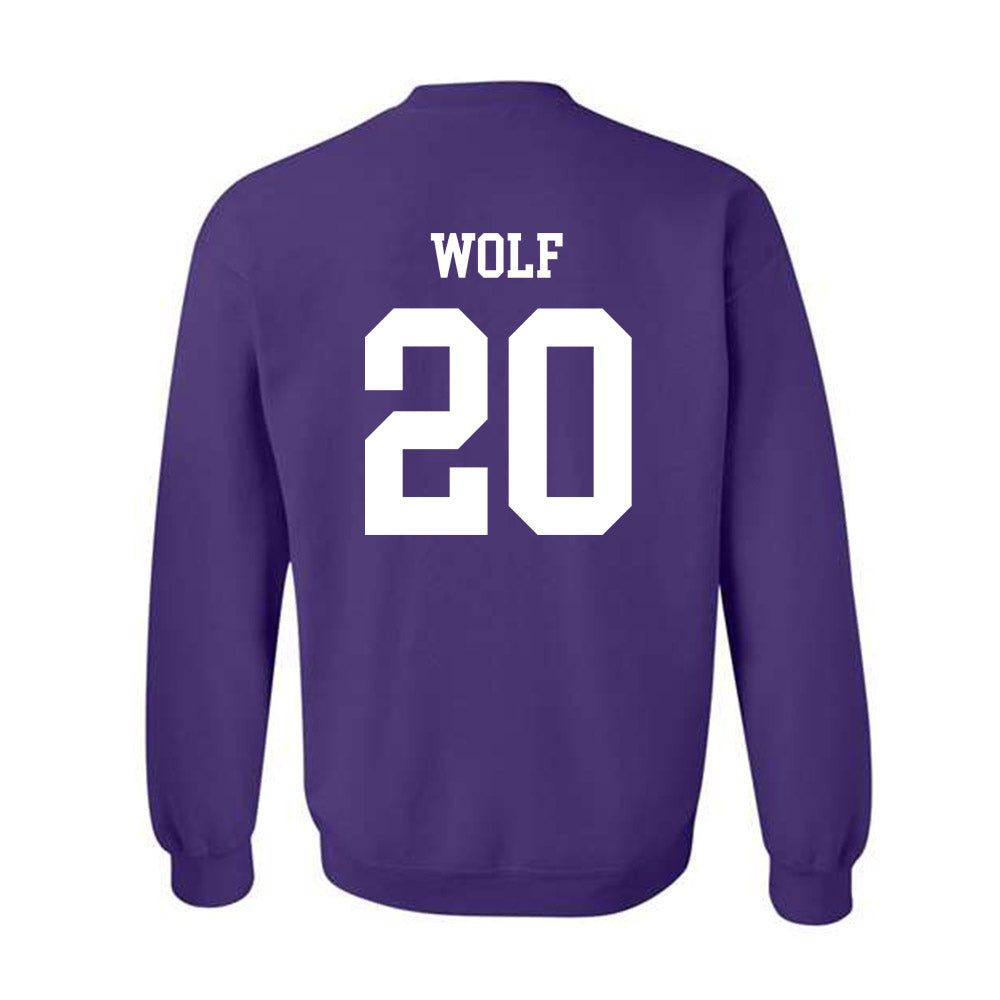 SFA - NCAA Baseball : Blake Wolf - Classic Shersey Crewneck Sweatshirt-1