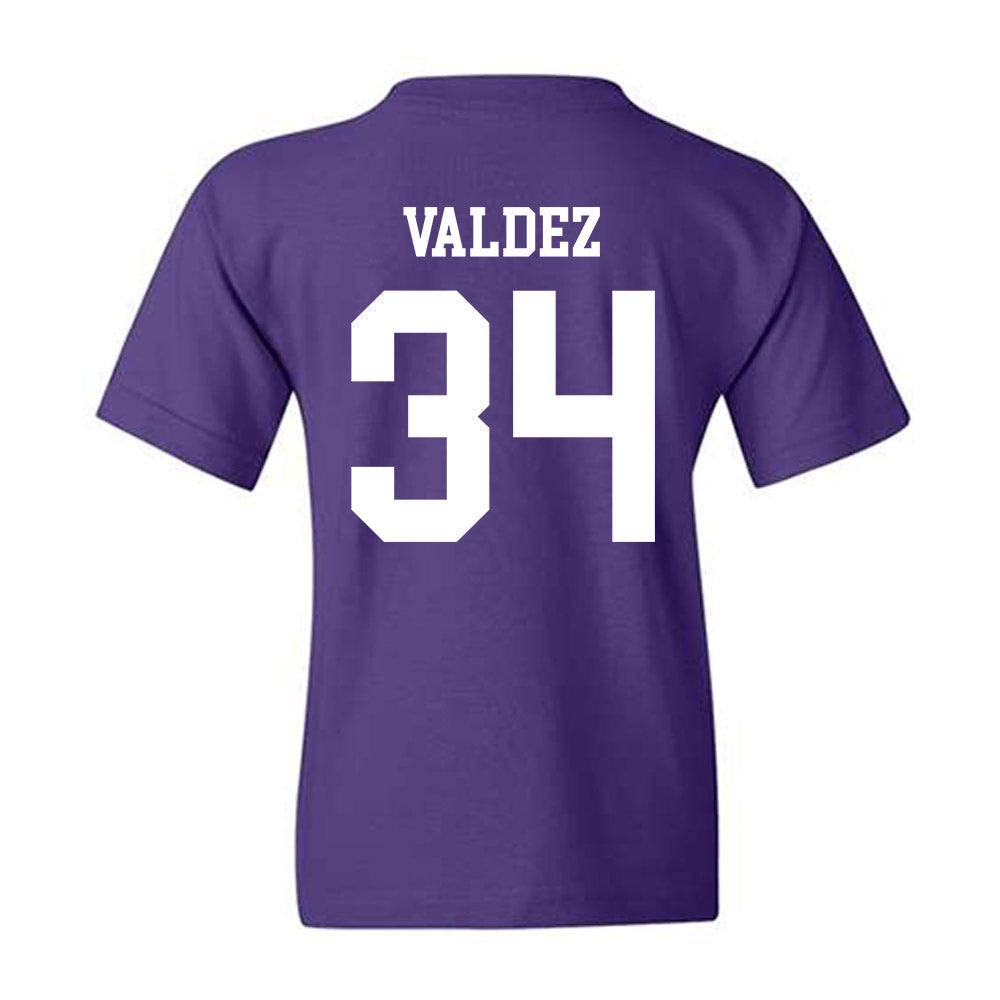 SFA - NCAA Baseball : Jonathan Valdez - Classic Shersey Youth T-Shirt-1