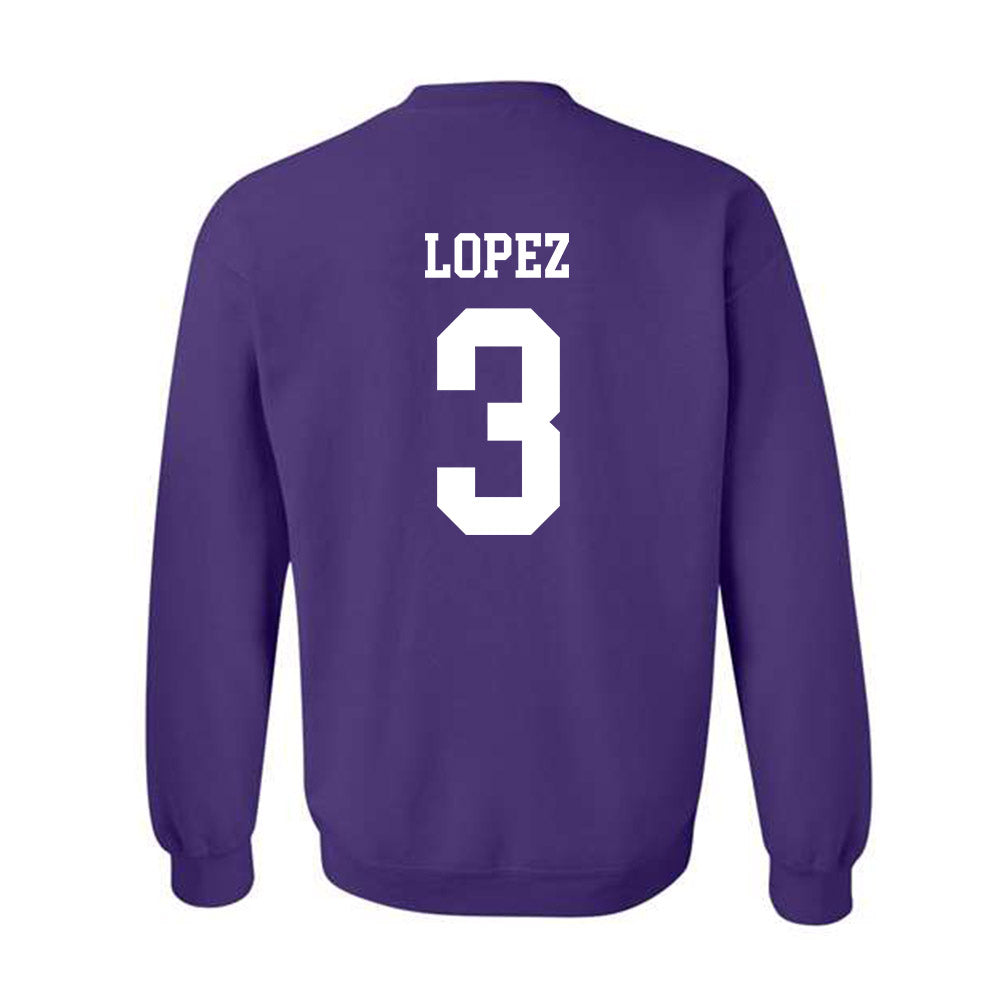 SFA - NCAA Women's Soccer : Laela Lopez - Classic Shersey Crewneck Sweatshirt-1