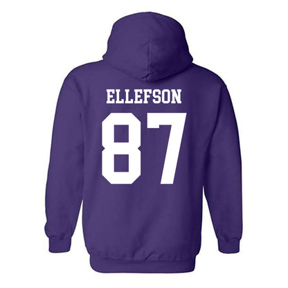 SFA - NCAA Football : Riley Ellefson - Classic Shersey Hooded Sweatshirt-1