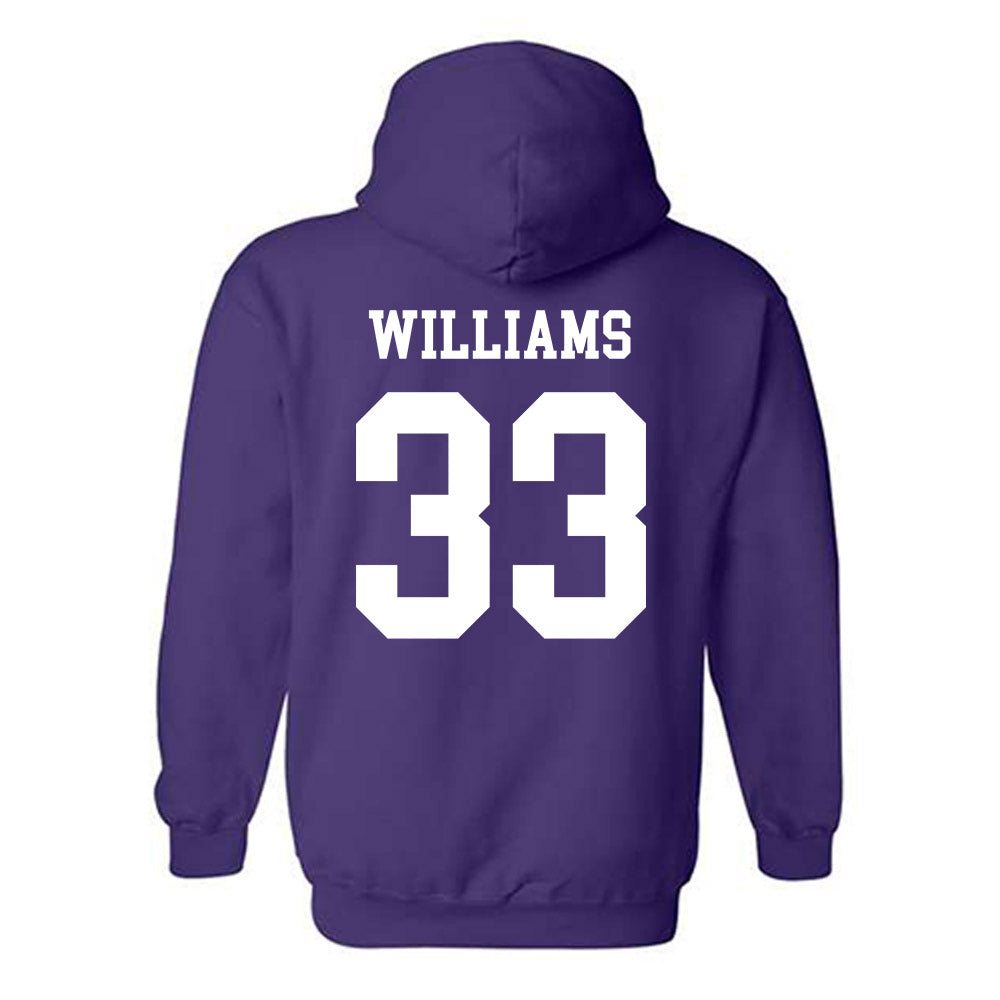 SFA - NCAA Football : Malachi Williams - Classic Shersey Hooded Sweatshirt-1