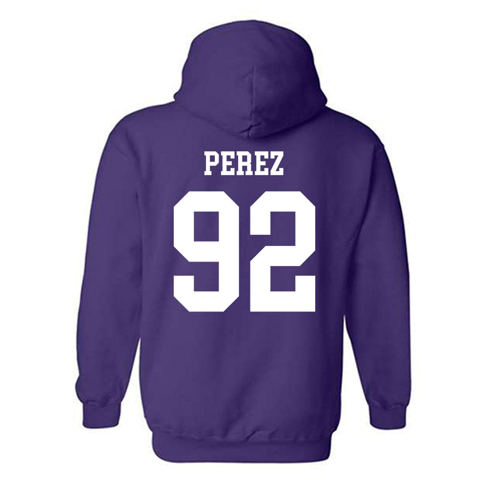 SFA - NCAA Football : Nicholas Perez - Classic Shersey Hooded Sweatshirt-1