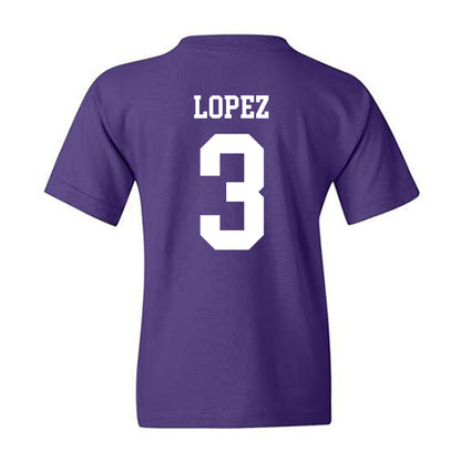 SFA - NCAA Women's Soccer : Laela Lopez - Classic Shersey Youth T-Shirt-1