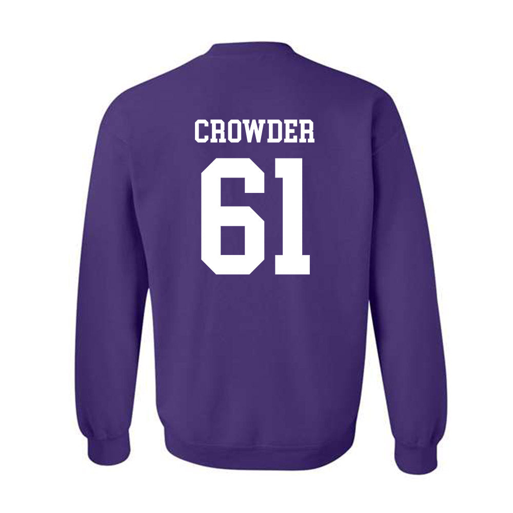 SFA - NCAA Football : Jason Crowder - Classic Shersey Crewneck Sweatshirt-1