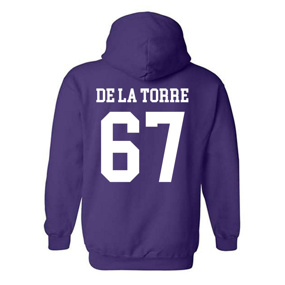 SFA - NCAA Football : Kolt De La Torre - Classic Shersey Hooded Sweatshirt-1