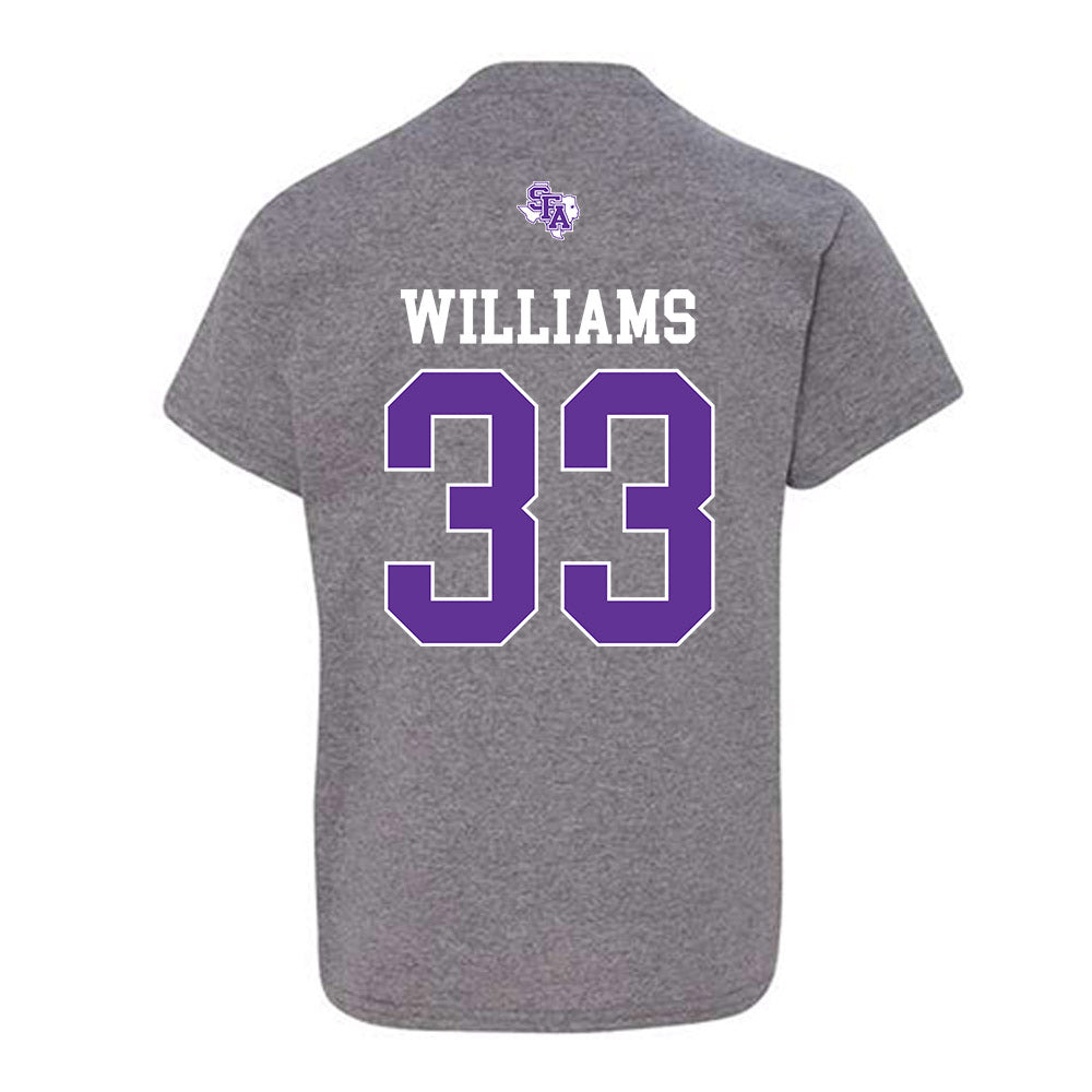 SFA - NCAA Football : Malachi Williams - Youth T-Shirt-1