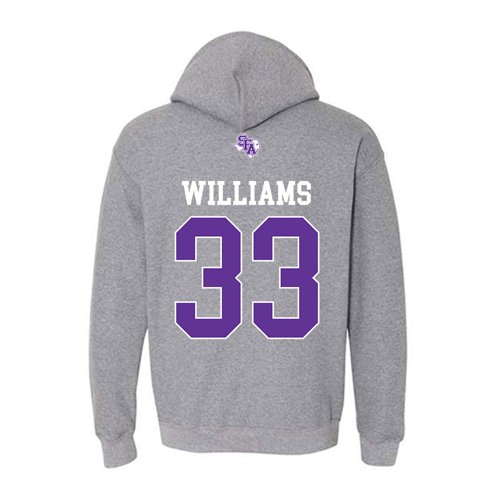 SFA - NCAA Football : Malachi Williams - Hooded Sweatshirt-1