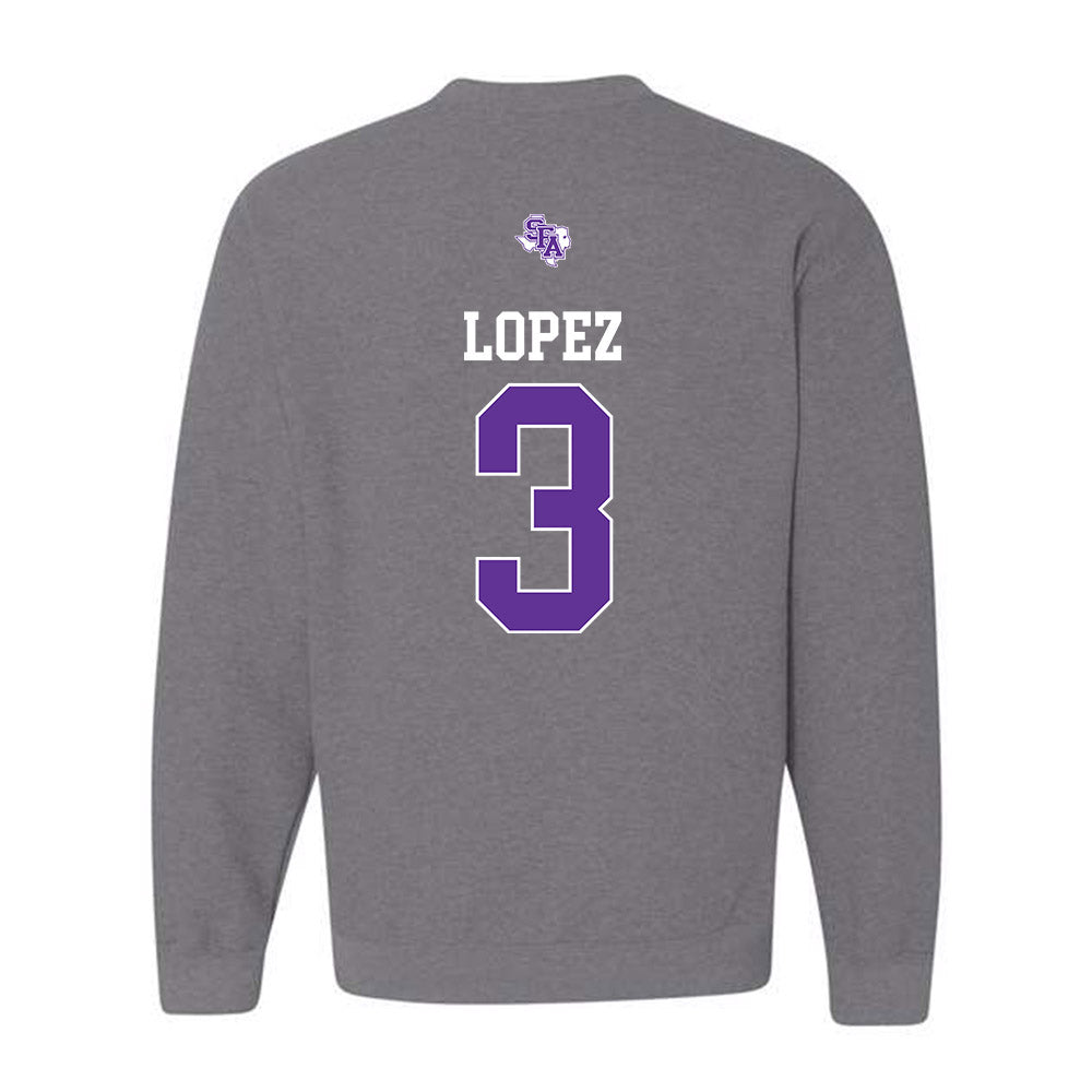 SFA - NCAA Women's Soccer : Laela Lopez - Crewneck Sweatshirt-1