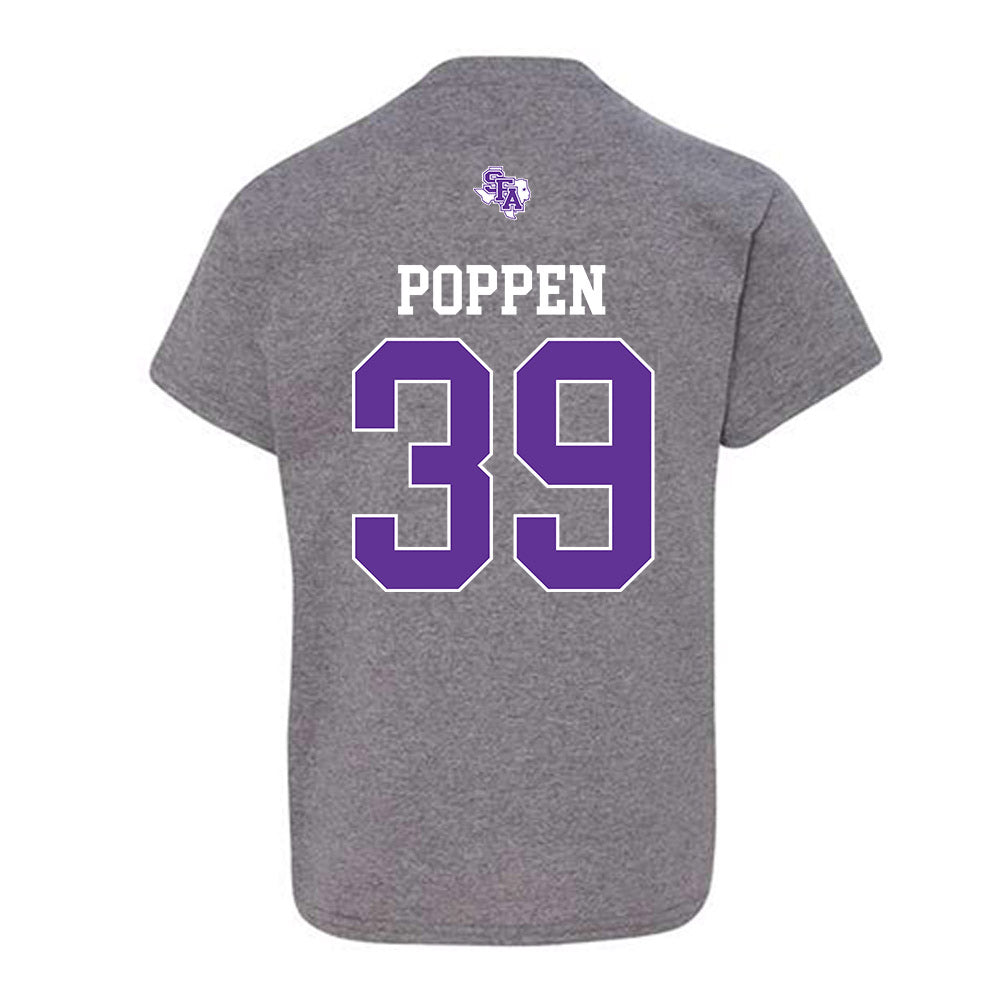SFA - NCAA Baseball : Mason Poppen - Youth T-Shirt-1