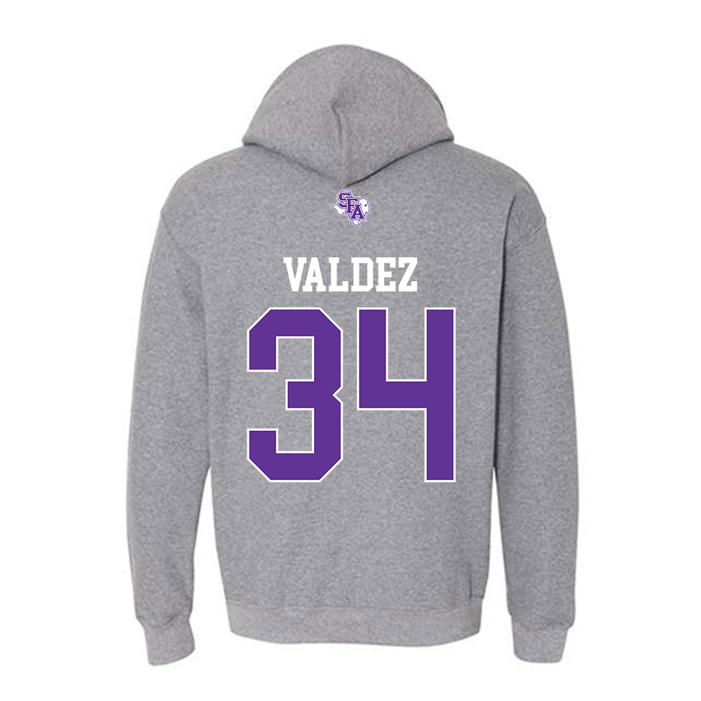 SFA - NCAA Baseball : Jonathan Valdez - Hooded Sweatshirt-1