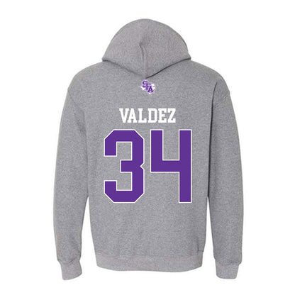 SFA - NCAA Baseball : Jonathan Valdez - Hooded Sweatshirt-1
