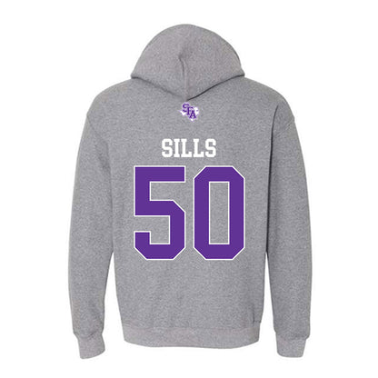 SFA - NCAA Football : Wiley Sills - Hooded Sweatshirt-1
