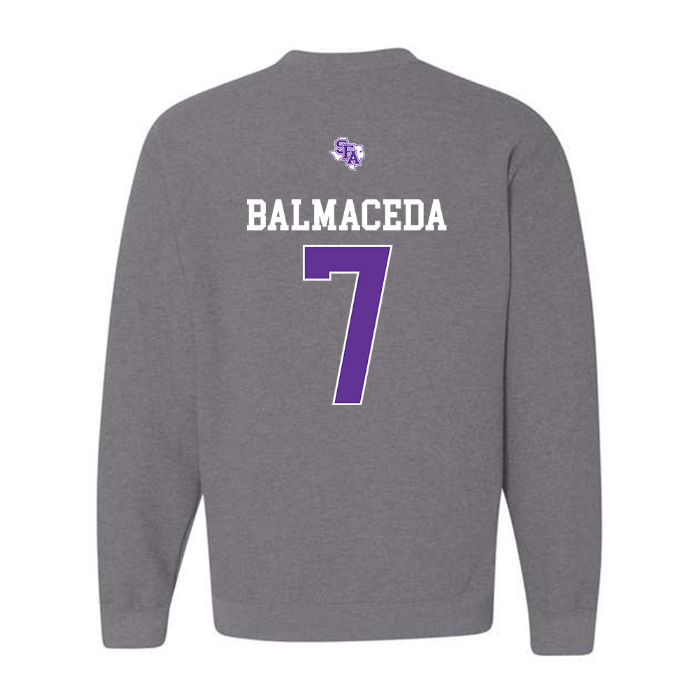 SFA - NCAA Baseball : Elian Balmaceda - Crewneck Sweatshirt-1