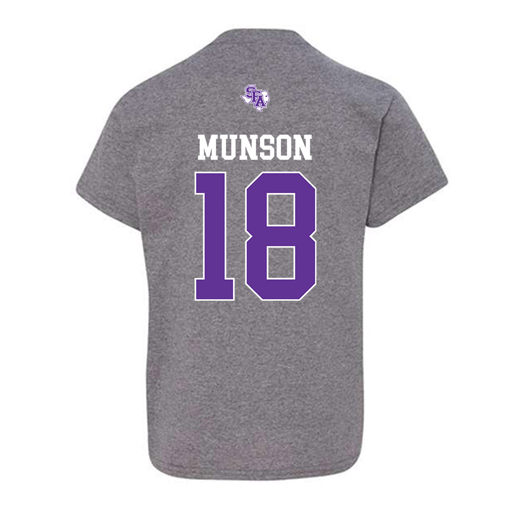 SFA - NCAA Baseball : Kadin Munson - Youth T-Shirt-1
