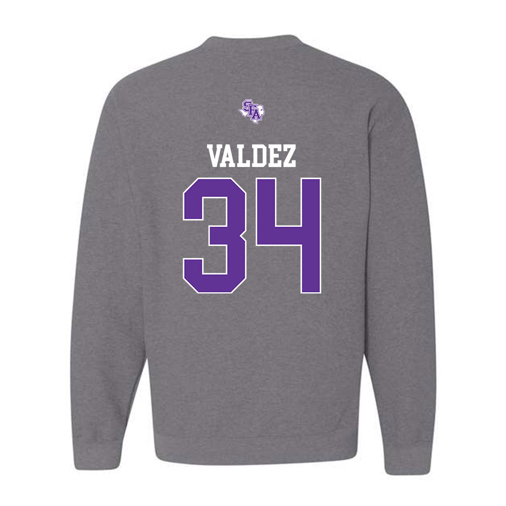 SFA - NCAA Baseball : Jonathan Valdez - Crewneck Sweatshirt-1