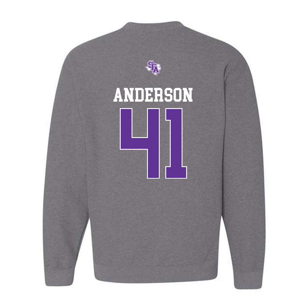 SFA - NCAA Baseball : Josh Anderson - Crewneck Sweatshirt-1