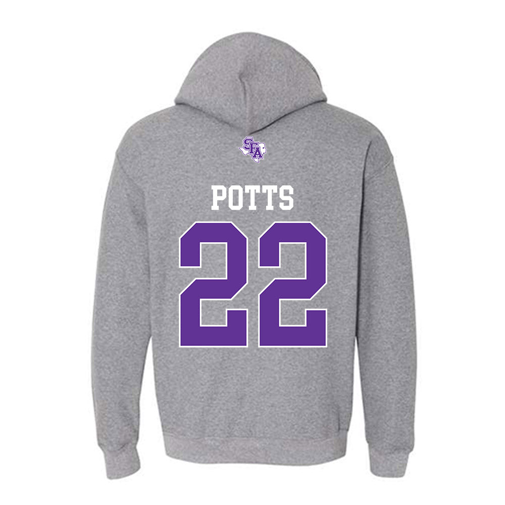 SFA - NCAA Football : Xavier Potts - Hooded Sweatshirt-1