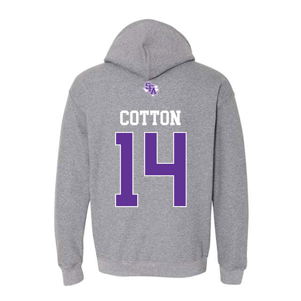 SFA - NCAA Football : Josiah Cotton - Hooded Sweatshirt-1