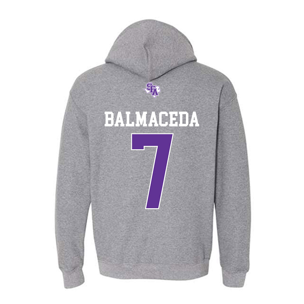 SFA - NCAA Baseball : Elian Balmaceda - Hooded Sweatshirt-1