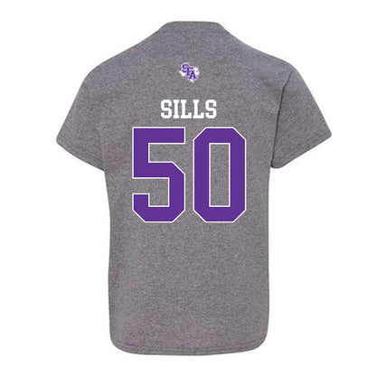 SFA - NCAA Football : Wiley Sills - Youth T-Shirt-1