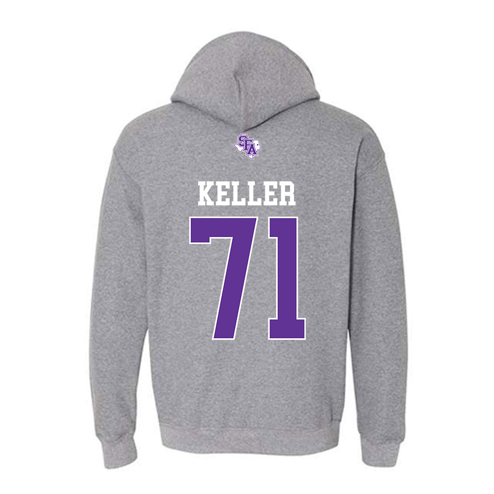 SFA - NCAA Football : Robert Keller - Hooded Sweatshirt-1