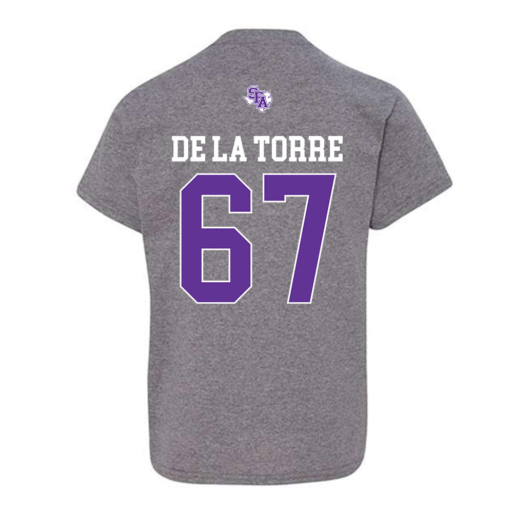 SFA - NCAA Football : Kolt De La Torre - Youth T-Shirt-1