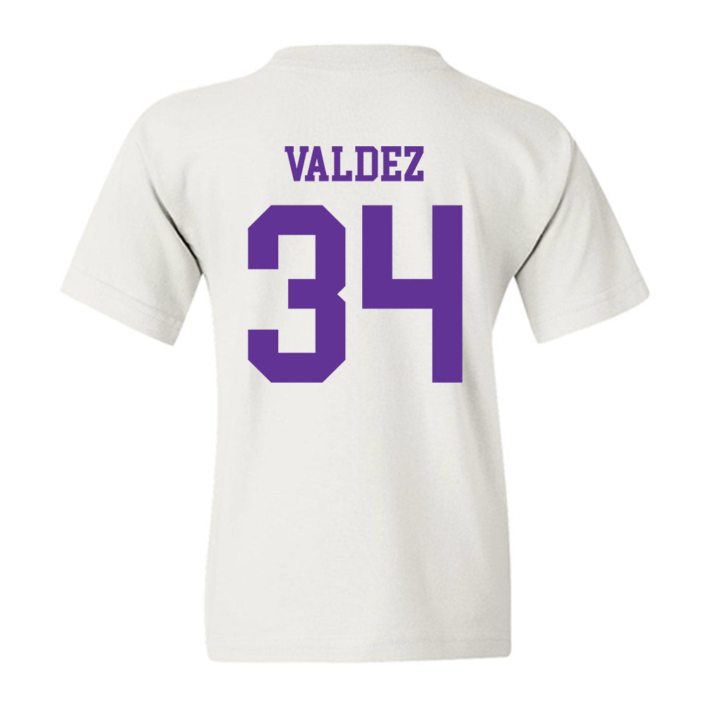 SFA - NCAA Baseball : Jonathan Valdez - Youth T-Shirt-1