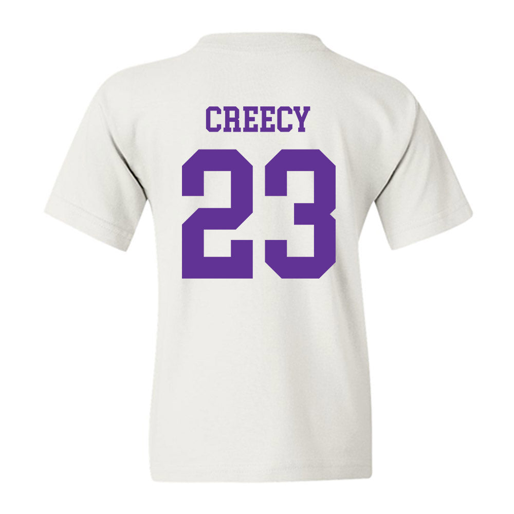 SFA - NCAA Women's Volleyball : Kyanna Creecy - Youth T-Shirt-1