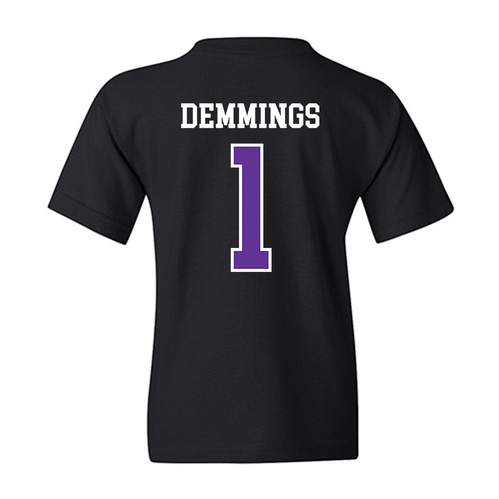 SFA - NCAA Football : Charles Demmings - Youth T-Shirt-1