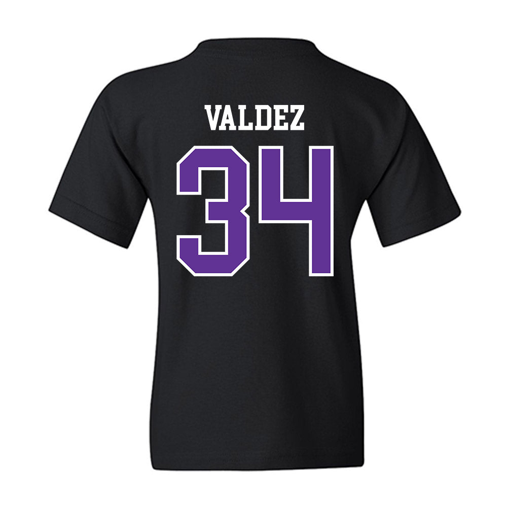 SFA - NCAA Baseball : Jonathan Valdez - Youth T-Shirt-1