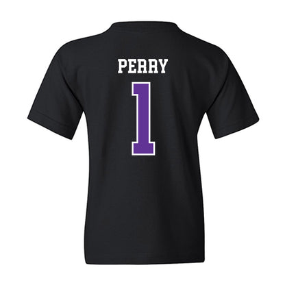 SFA - NCAA Women's Basketball : Myka Perry - Youth T-Shirt-1