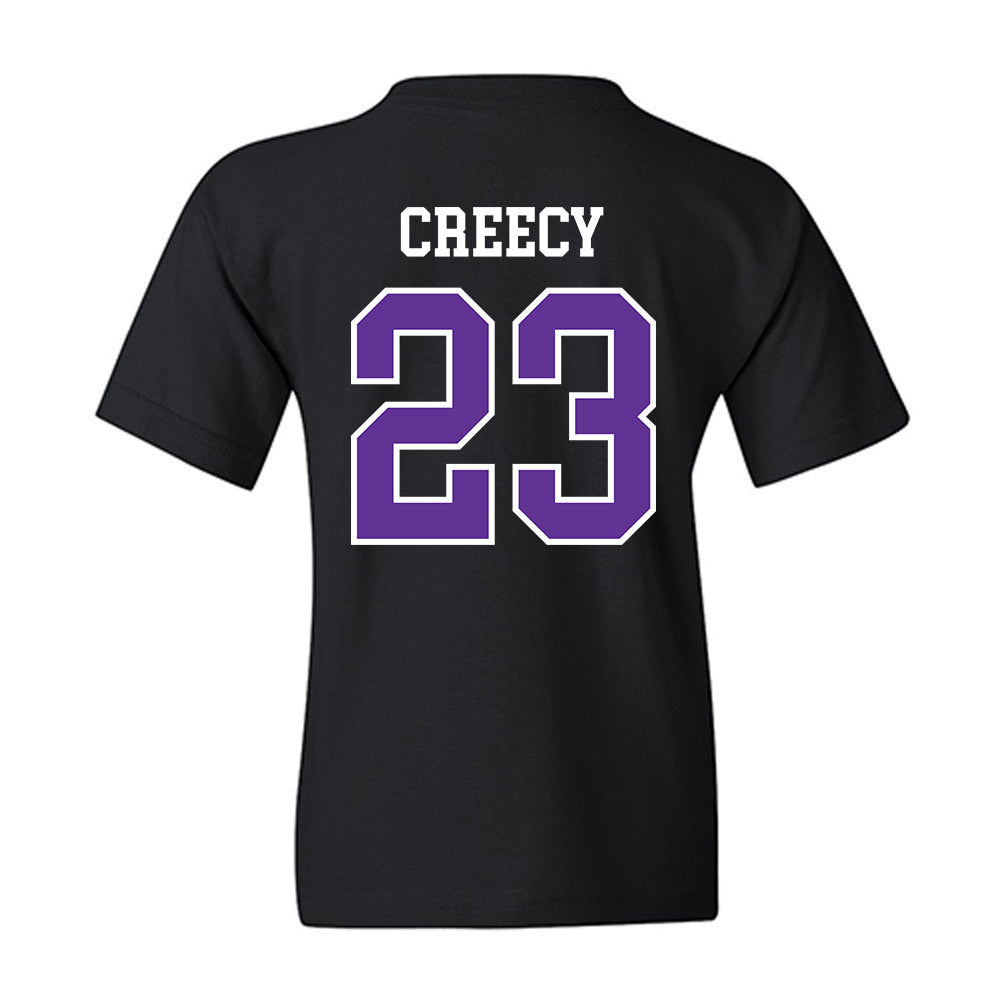 SFA - NCAA Women's Volleyball : Kyanna Creecy - Youth T-Shirt-1