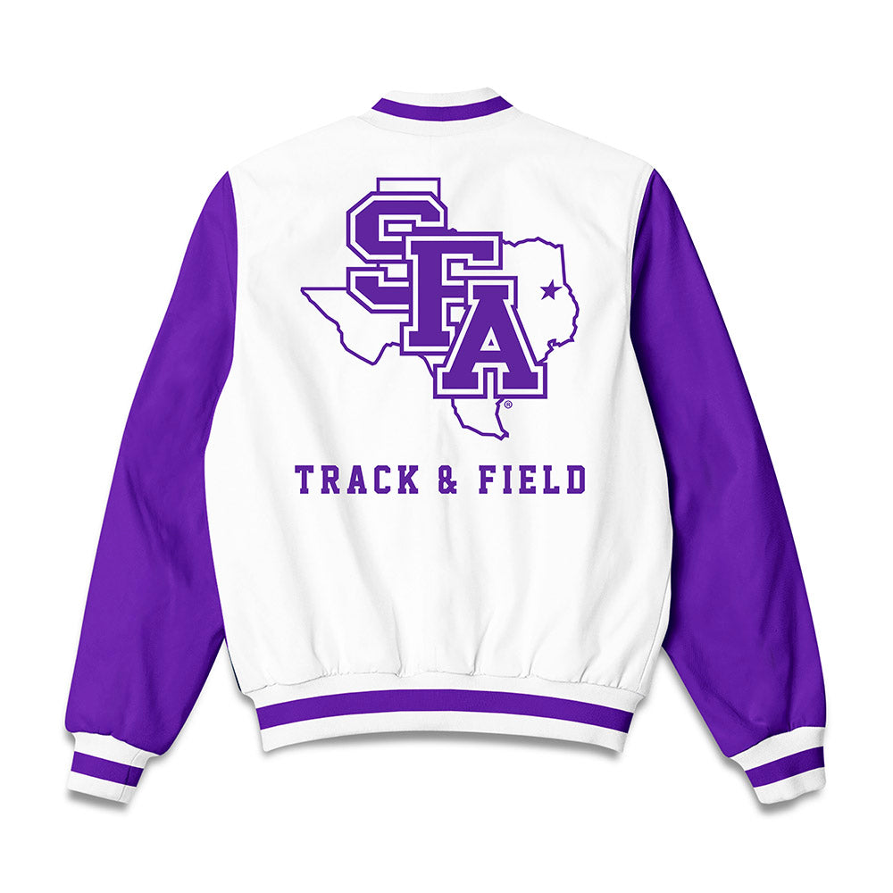 SFA - NCAA Men's Track & Field : Mason Roseboro - Bomber Jacket-1