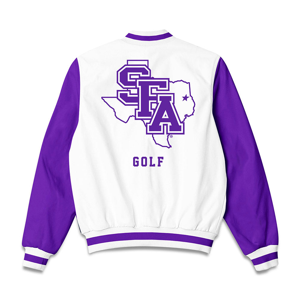 SFA - NCAA Men's Golf : Cayden Dunaway - Bomber Jacket-1