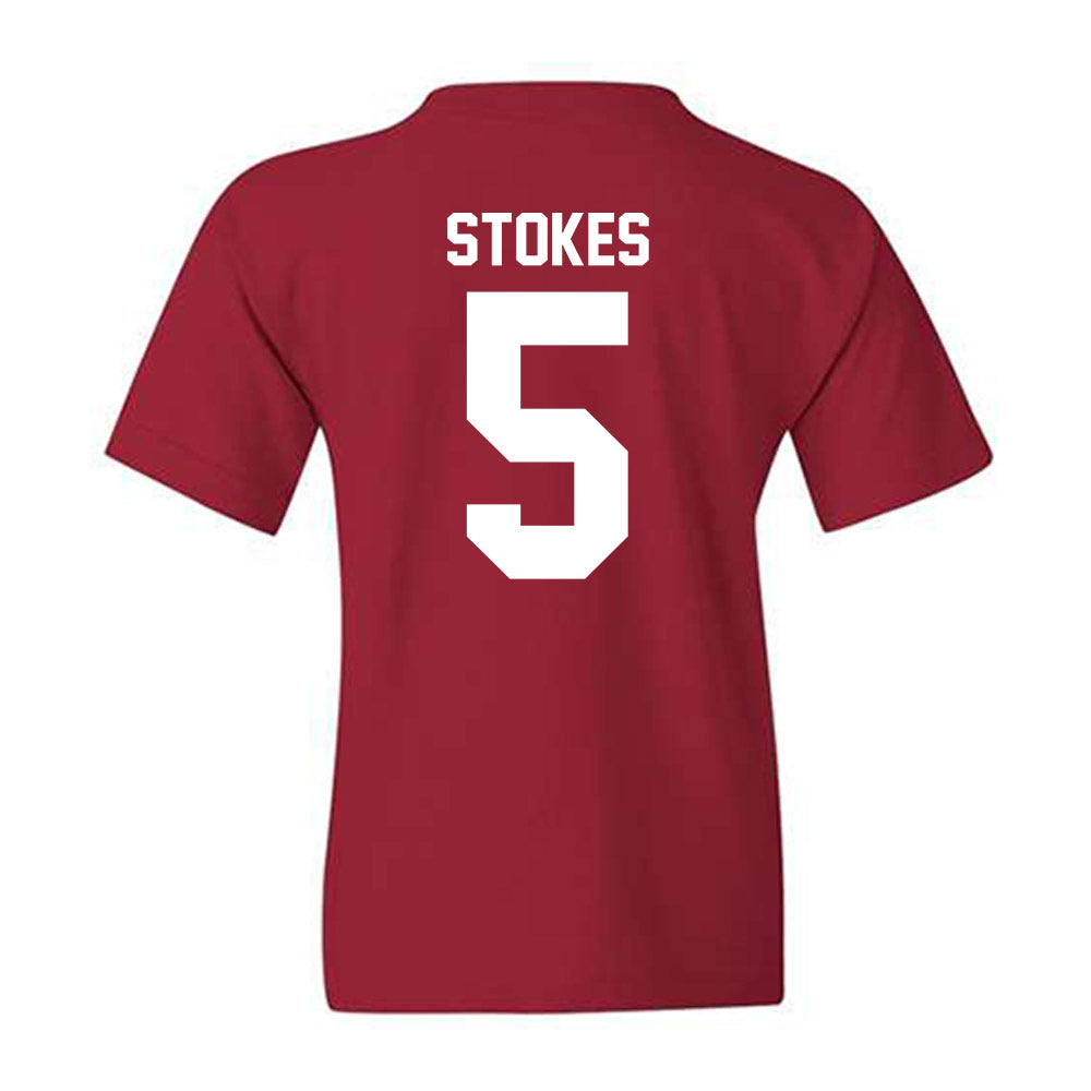 Ball State - NCAA Baseball : Taber Stokes - Youth T-Shirt-1