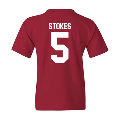 Ball State - NCAA Baseball : Taber Stokes - Youth T-Shirt-1