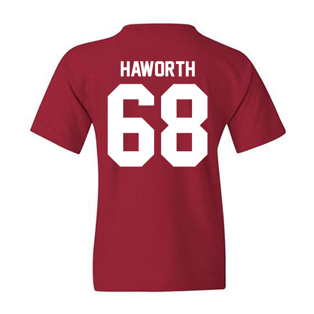 Ball State - NCAA Football : Grant Haworth - Youth T-Shirt-1