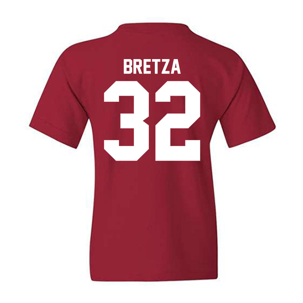 Ball State - NCAA Baseball : Zander Bretza - Youth T-Shirt-1