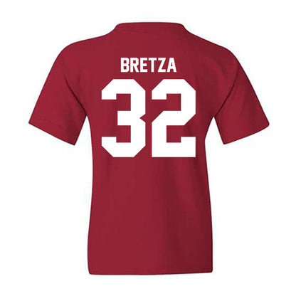 Ball State - NCAA Baseball : Zander Bretza - Youth T-Shirt-1