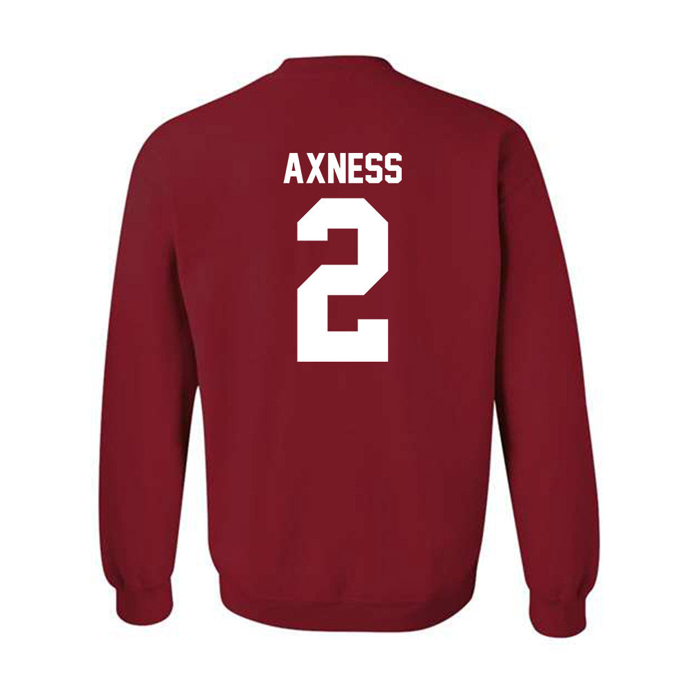 Ball State - NCAA Women's Volleyball : Reese Axness - Crewneck Sweatshirt-1