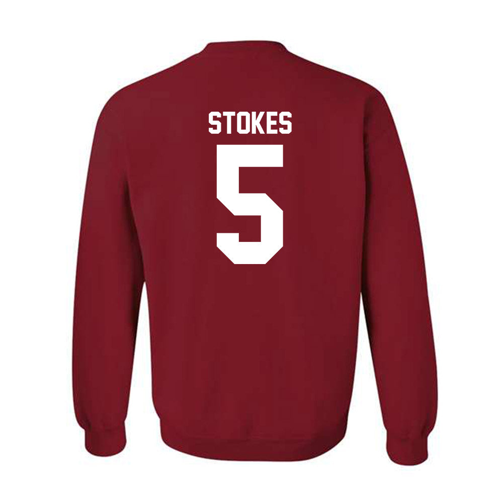Ball State - NCAA Baseball : Taber Stokes - Crewneck Sweatshirt-1