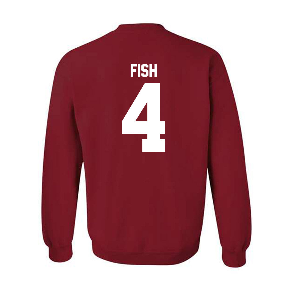 Ball State - NCAA Men's Basketball : Kayden Fish - Crewneck Sweatshirt-1