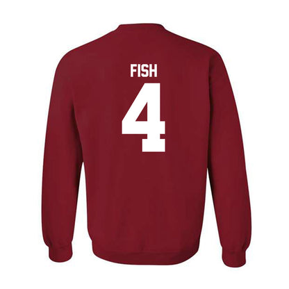 Ball State - NCAA Men's Basketball : Kayden Fish - Crewneck Sweatshirt-1