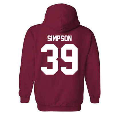 Ball State - NCAA Football : Zavier Simpson - Hooded Sweatshirt-1