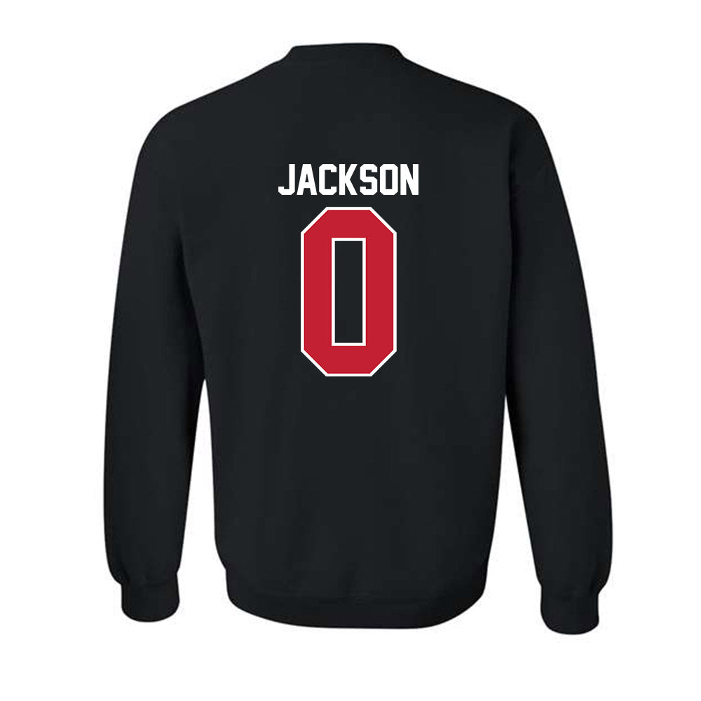 Ball State - NCAA Football : Elijah Jackson - Crewneck Sweatshirt-1