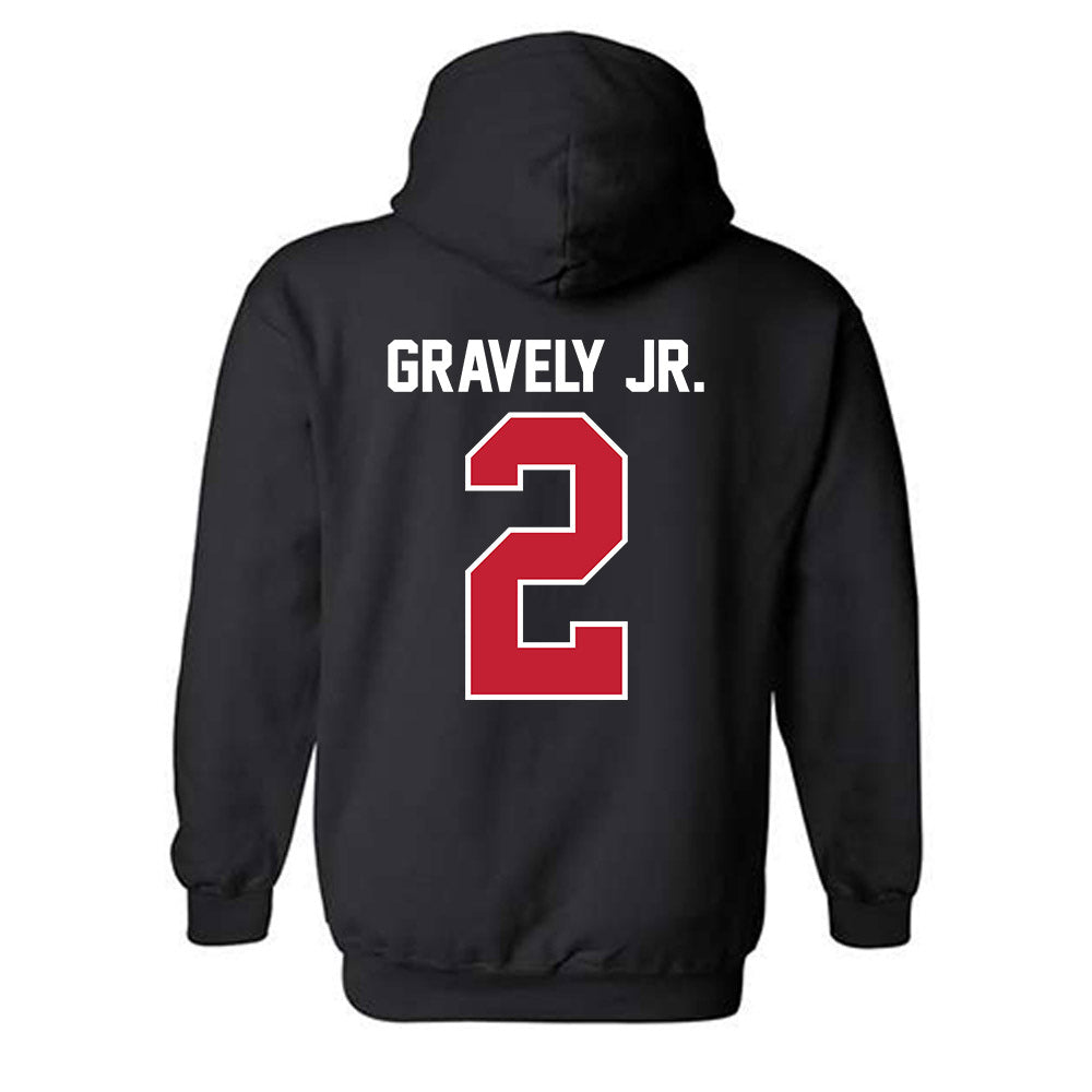 Ball State - NCAA Football : Michael Gravely Jr. - Hooded Sweatshirt-1